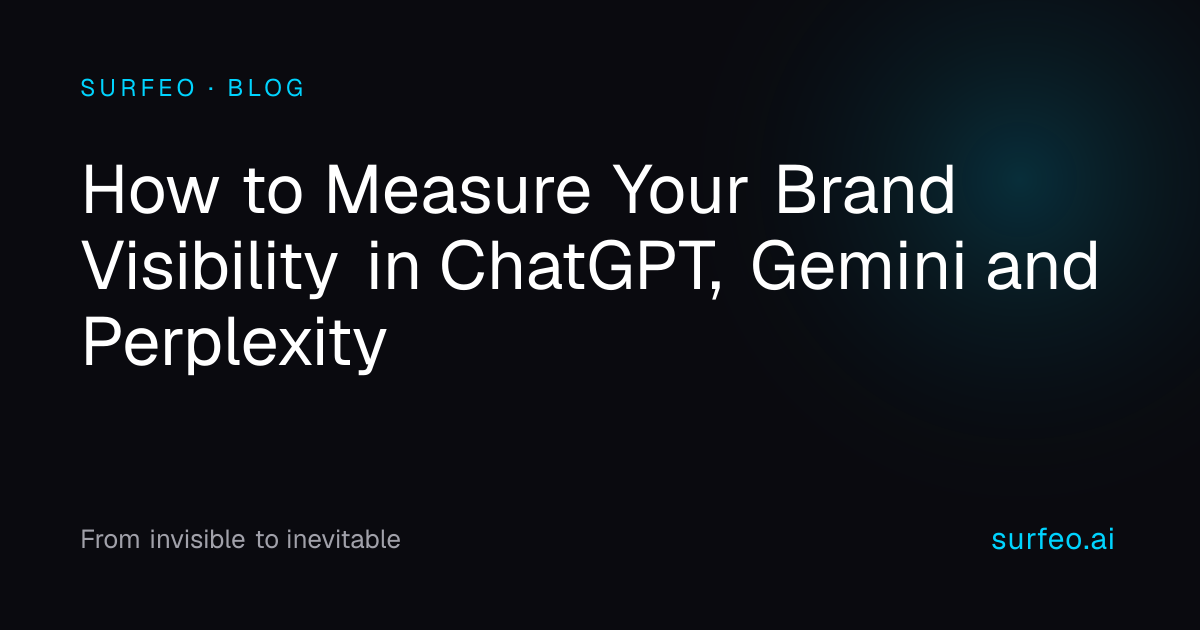 How to Measure Your Brand Visibility in ChatGPT, Gemini and Perplexity ...